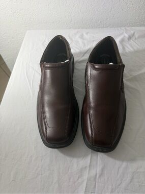 Nunn Bush Men's Brown Slip-On Leather Loafers